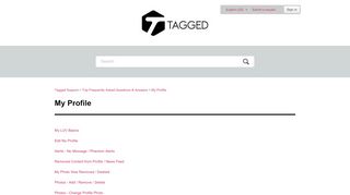 
                            3. My Profile – Tagged Support