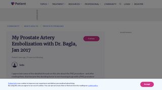 
                            8. My Prostate Artery Embolization with Dr. Bagla, Jan 2017 ...
