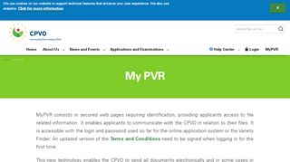 
                            1. My PVR | CPVO