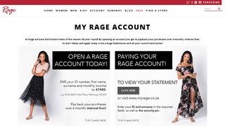 
                            5. MY RAGE ACCOUNT | RageSA