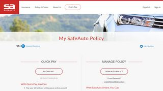 
                            3. My SafeAuto Policy - Auto Insurance Quote