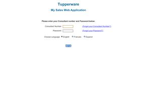 
                            2. My Sales Web Application - Tupperware