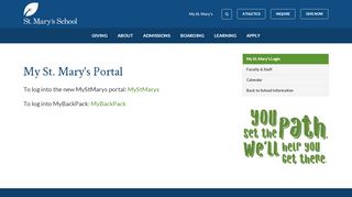 
                            4. My St. Mary's Portal - St. Mary's School