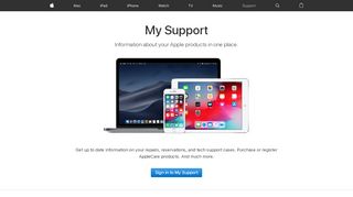 
                            1. My Support - Official Apple Support