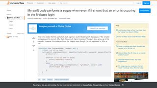 
                            9. My swift code performs a segue when even if it shows that an error ...