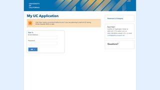 
                            10. My UC Application - University of California