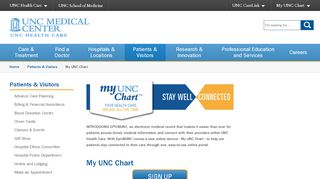 
                            3. My UNC Chart | UNC Medical Center