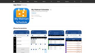 
                            4. My Walmart Schedule on the App Store