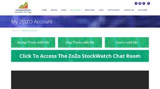 
                            1. My ZOZO Account | ZOZO StockWatch