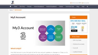
                            8. My3 Account - Login to your Three account or …