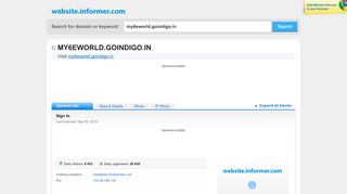 
                            2. my6eworld.goindigo.in at Website Informer. Sign In. Visit My 6 ...