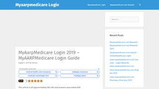 
                            8. MyAarpMedicare Login 2019 - MyAARPMedicare Login Guide