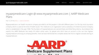 
                            6. myaarpmedicare Login @ www.myaarpmedicare.com | AARP ...