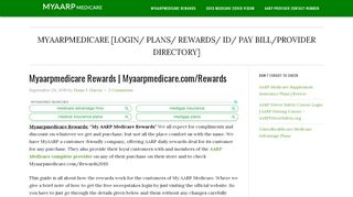 
                            8. Myaarpmedicare Rewards | Myaarpmedicare.com/Rewards