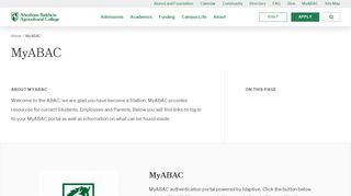 
                            3. MyABAC - Abraham Baldwin Agricultural College Abraham Baldwin ...