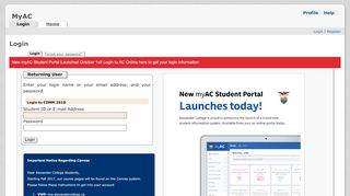 
                            5. MyAC : Login - aconline.ca