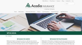 
                            8. MyAcadia - Acadia Insurance