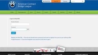 
                            1. MyACBL - American Contract Bridge League