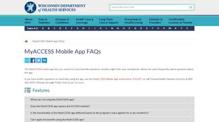 
                            4. MyACCESS Mobile App FAQs | Wisconsin Department of Health ...