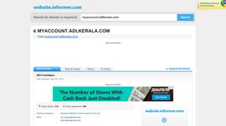 
                            3. myaccount.adlkerala.com at WI. 403 Forbidden