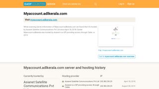 
                            5. Myaccount.adlkerala.com server and hosting history