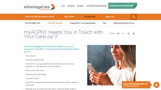 
                            2. myACPNY Benefits | AdvantageCare Physicians