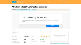 
                            7. Myadmin-alfa3214.alfahosting-server.de: phpMyAdmin