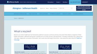 
                            3. MyAHLink - Abington - Jefferson Health