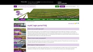 
                            3. myAIC login portal FAQ - AIC Main