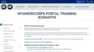 
                            3. MyAmeriCorps Portal Training (eGrants) | Corporation for National and ...