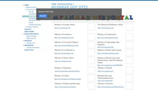 
                            6. MYANMAR GOV SITES - Myanmar Web Portal - Google Sites