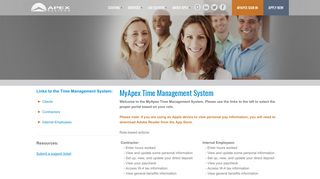 
                            10. MyApex Time Management System - Apex Systems