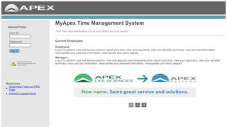 
                            3. MyApex Time Management System