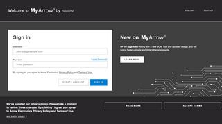 
                            1. MyArrow - Login - Arrow Electronics