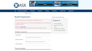 
                            1. MyASX Registration - ASX