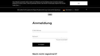 
                            2. myAudi – Anmeldung - Audi.com