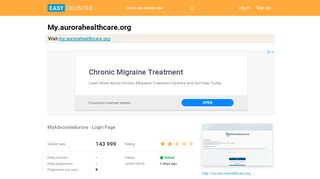 
                            10. My.aurorahealthcare.org: MyAdvocateAurora - Login Page