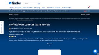 
                            8. myAutoloan.com car loan marketplace review August 2019 ...