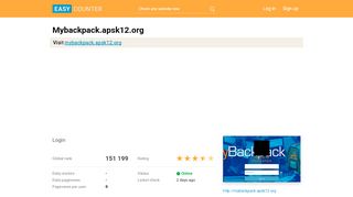 
                            7. Mybackpack.apsk12.org: Login - Easy Counter