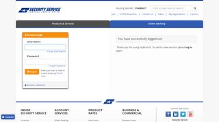 
                            4. myBranch Online Banking Logout - Security Service Federal ...