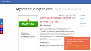 
                            3. mybtimeburlington.com domain info (My B Time …