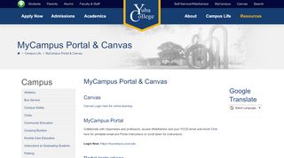 
                            1. MyCampus Portal & Canvas - Welcome to Yuba College