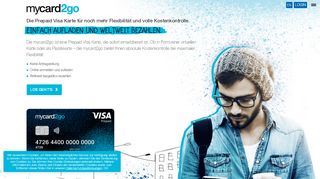 
                            11. mycard2go – Die Prepaid Visa Kreditkarte