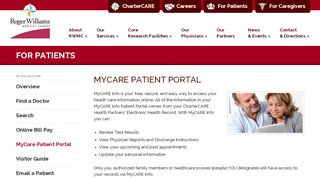 
                            3. MyCare Patient Portal - Roger Williams Medical Center - Providence ...