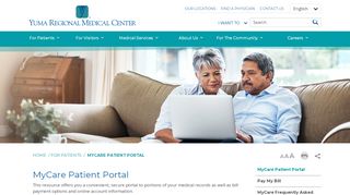 
                            1. MyCare Patient Portal - Yuma Regional Medical Center