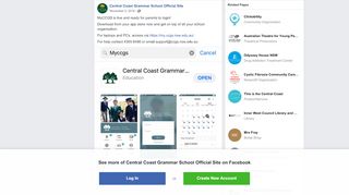 
                            7. MyCCGS is live and ready for parents to... - Central Coast ...