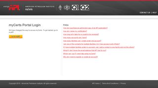 
                            3. myCerts Portal Login - mycerts.api.org