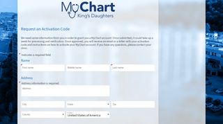 
                            3. MyChart - Choose a Signup Method