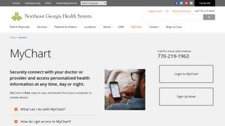 
                            2. MyChart features - Northeast Georgia Health System