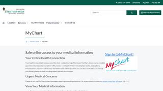 
                            3. MyChart | Jordan Family Health